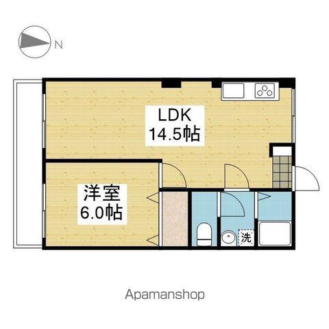 フジコビルB(1LDK/6階)の間取り写真