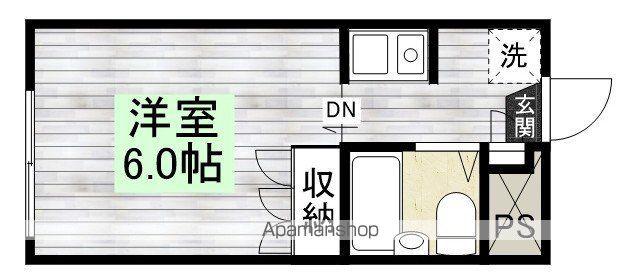 シティホームズ小仙波(ワンルーム/4階)の間取り写真