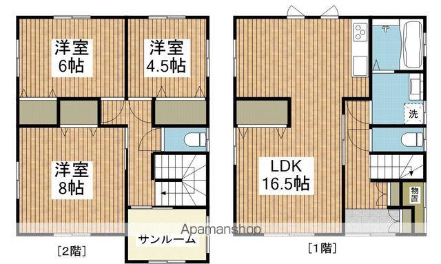 信越本線 越後石山駅 徒歩22分 2階建 築19年(3LDK)の間取り写真