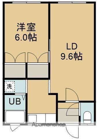 スターハイム(1LDK/2階)の間取り写真