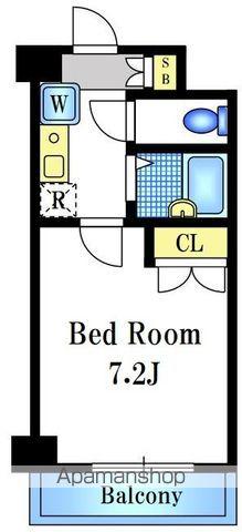 ヴェルト杉並サウスヒル(1K/2階)の間取り写真