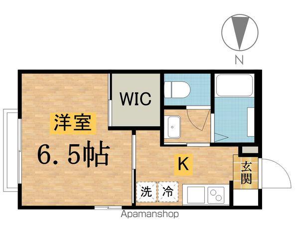 コンフォートヨコタ(1K/1階)の間取り写真
