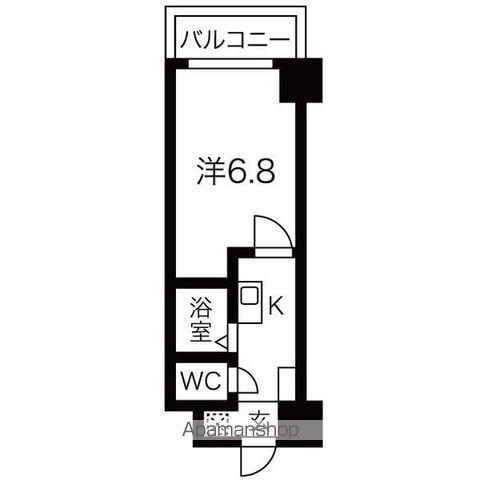 クレスト泉(1K/5階)の間取り写真