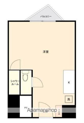 ウエストサイド新宿御苑(ワンルーム/5階)の間取り写真