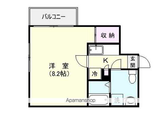 TASYARD Ⅳ(ワンルーム/4階)の間取り写真