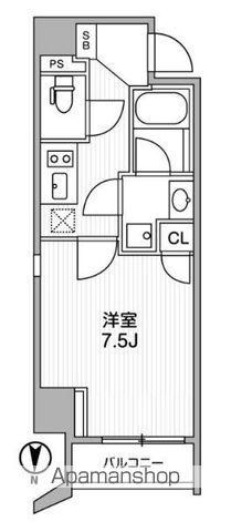 LIGHTHOUSE西新宿(1K/5階)の間取り写真