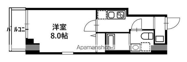 LIV CITY 亀戸(1K/3階)の間取り写真