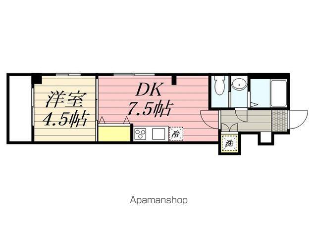 CARMANT MAISON(1DK/2階)の間取り写真