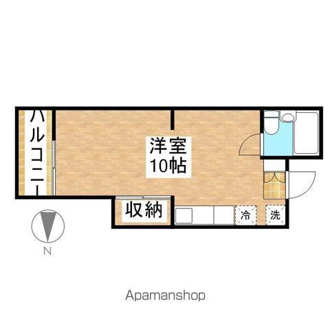 菱家ビル(ワンルーム/5階)の間取り写真