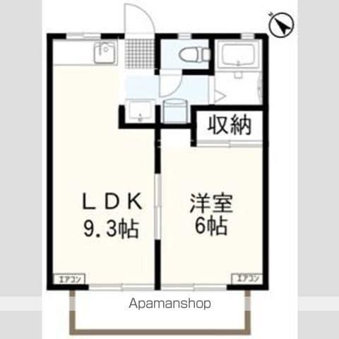 パナハイツT&K B(1LDK/1階)の間取り写真