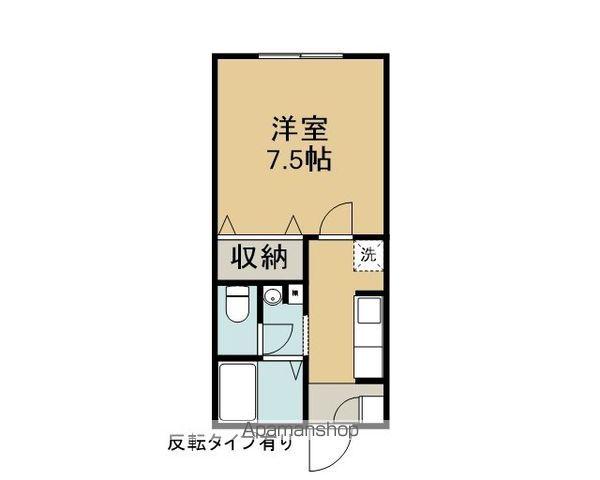 コトンローズA(1K/1階)の間取り写真