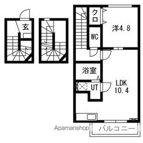 FIGAROⅦ(1LDK/3階)の間取り写真