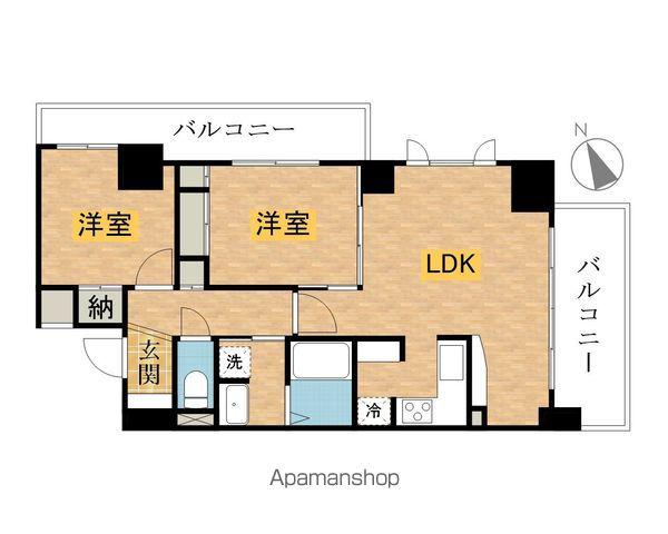 八王子計画(1SLDK/5階)の間取り写真