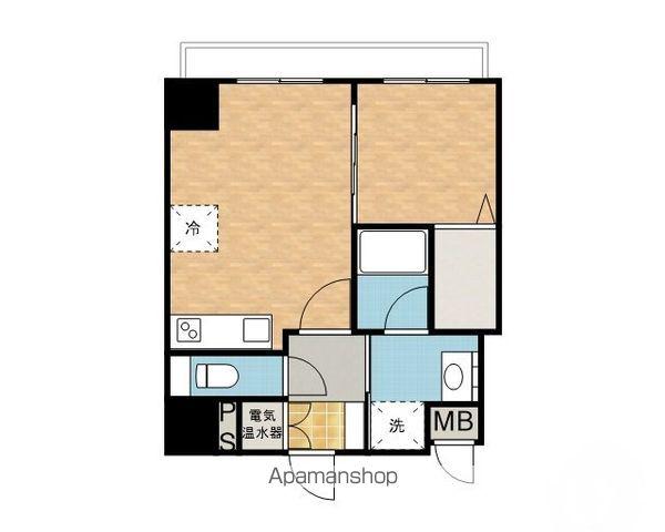 LES JOURS菜園(1DK/6階)の間取り写真