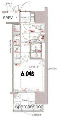 MAXIV新栄(1K/2階)の間取り写真