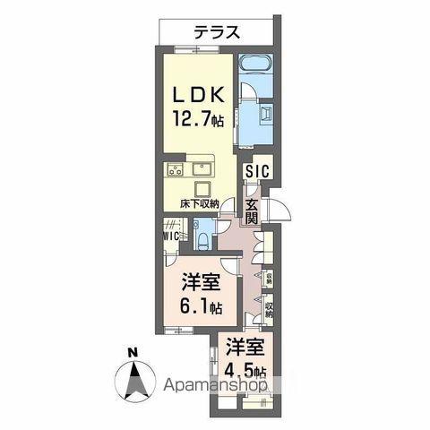 メゾン ボヌール(2LDK/1階)の間取り写真