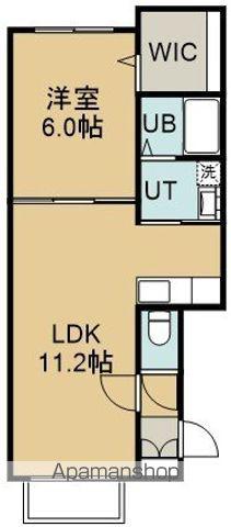 フラワーレジデンスⅠ(1LDK/2階)の間取り写真