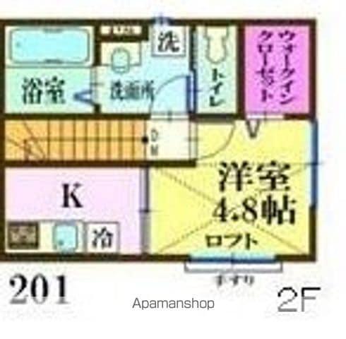 ナリトモ誉田A(1K/2階)の間取り写真