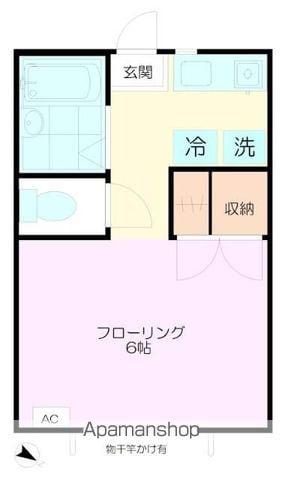 タウンハウス武蔵野(1K/2階)の間取り写真