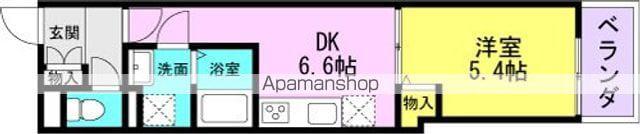 クレアール塚口Ⅰ(1DK/3階)の間取り写真