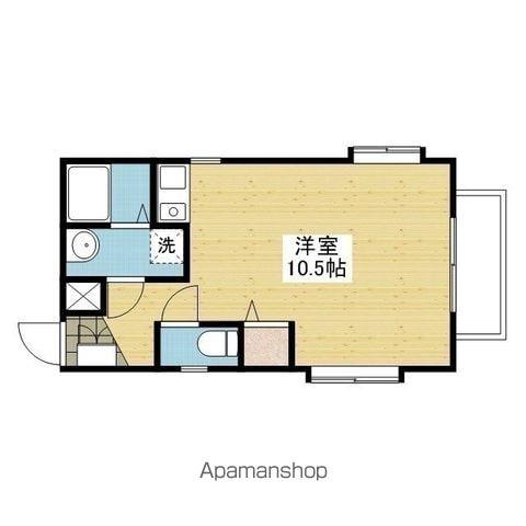 メゾン・プルミエール(ワンルーム/4階)の間取り写真