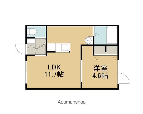 レインボーハウス元中野NO18(1LDK/3階)の間取り写真
