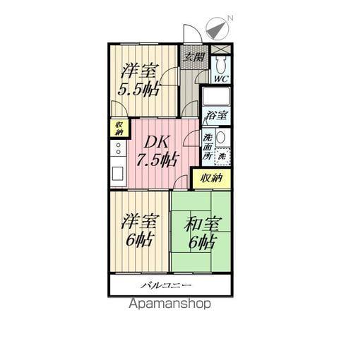トヨダアメニティホームズⅠ(3DK/1階)の間取り写真