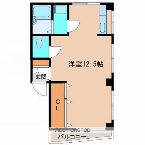 フェニックスビル(ワンルーム/2階)の間取り写真