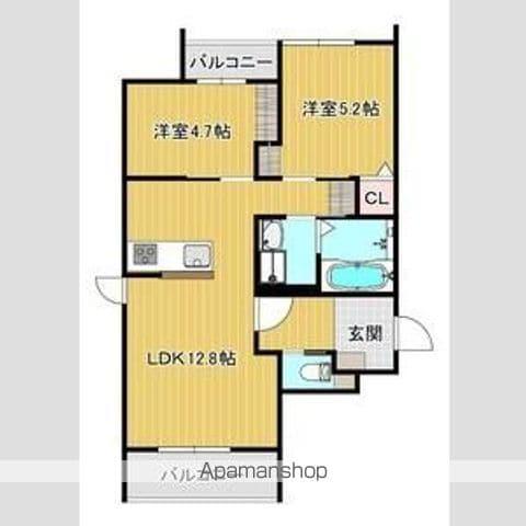 メゾン紬(2LDK/3階)の間取り写真