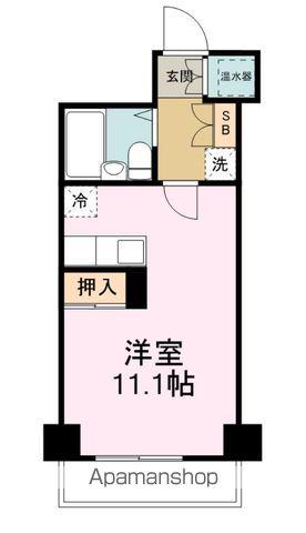 ブライトシティ柏木(ワンルーム/8階)の間取り写真