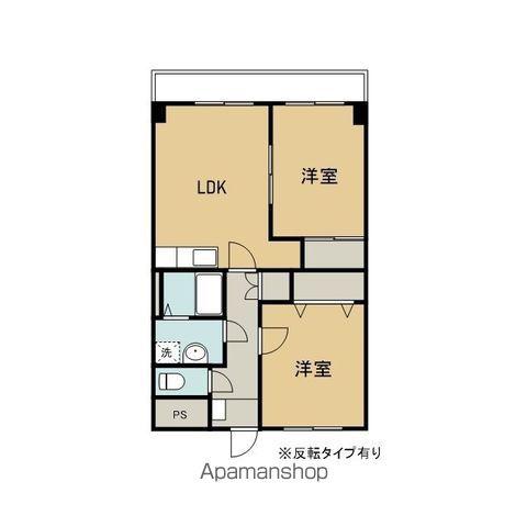 プラザ本町イースト(2LDK/1階)の間取り写真