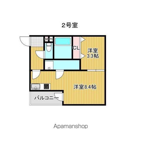 KATZE志賀本通(1LDK/2階)の間取り写真