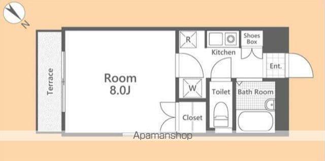 パレスベラージオ(1K/1階)の間取り写真