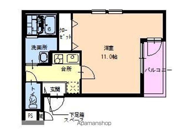 フジパレス市駅東Ⅲ番館(1K/3階)の間取り写真
