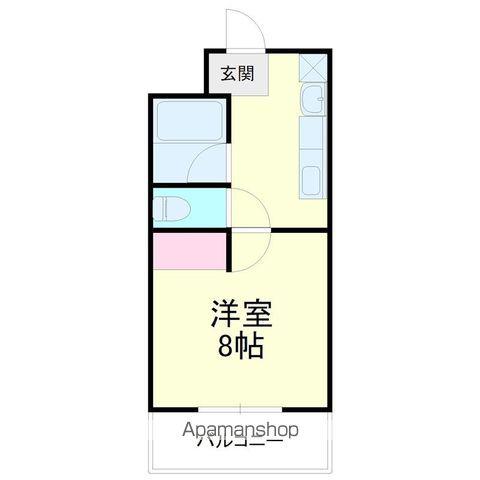 ラ・セフィーロ Ⅱ(1DK/3階)の間取り写真