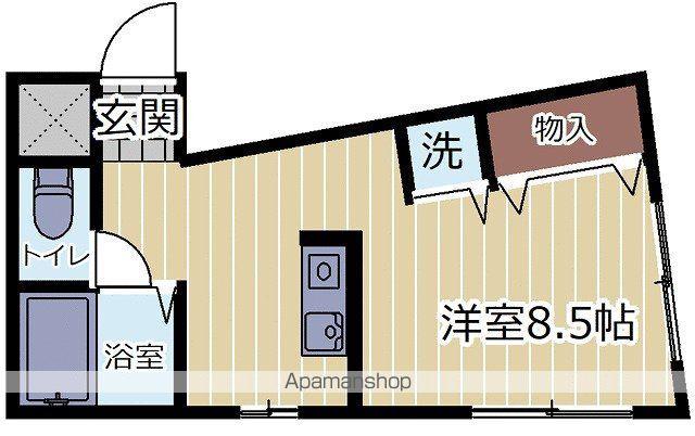KK&Sビル(ワンルーム/2階)の間取り写真