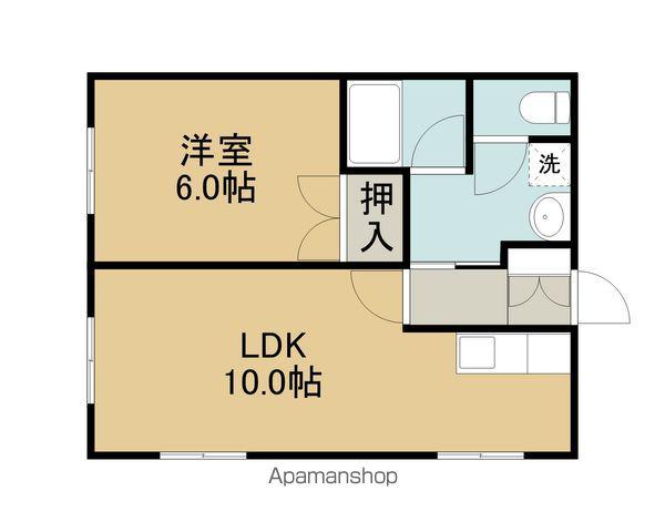 クリスタルハーモニー26(1DK/1階)の間取り写真