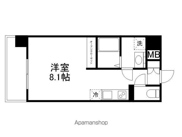 CHAINON薬園(ワンルーム/3階)の間取り写真