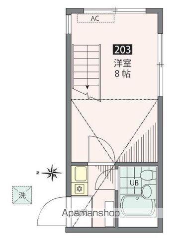 アミューズ大和(1K/2階)の間取り写真