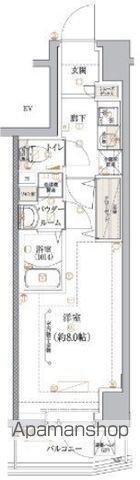 ECREDE上板橋(1K/5階)の間取り写真