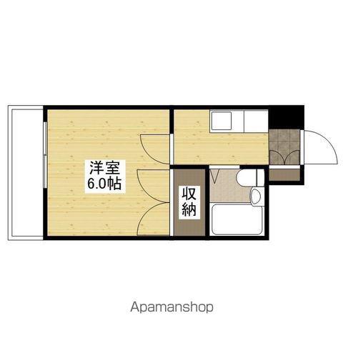 西村ビル(1K/3階)の間取り写真