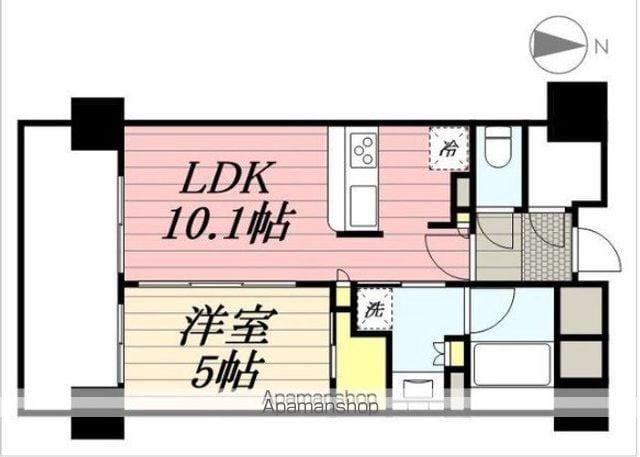 BELISTA押上駅前(1LDK/10階)の間取り写真