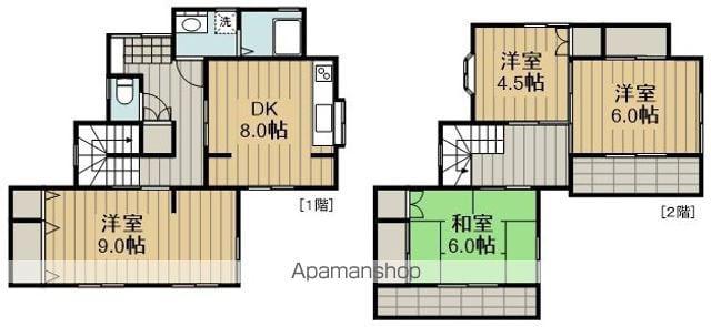 五日市線 秋川駅 徒歩17分 2階建 築42年(4DK)の間取り写真