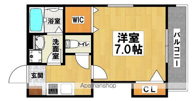 ハピネスコート堺香ヶ丘(1K/3階)の間取り写真