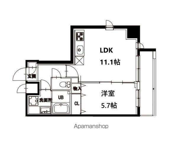 エム・グランヴィア駒形(1LDK/10階)の間取り写真