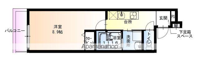 フジパレス湊駅南(1K/2階)の間取り写真