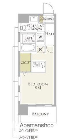 GROUNDEUXKAMEI(ワンルーム/2階)の間取り写真