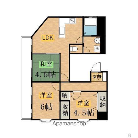 ターマサンゴ(3LDK/3階)の間取り写真