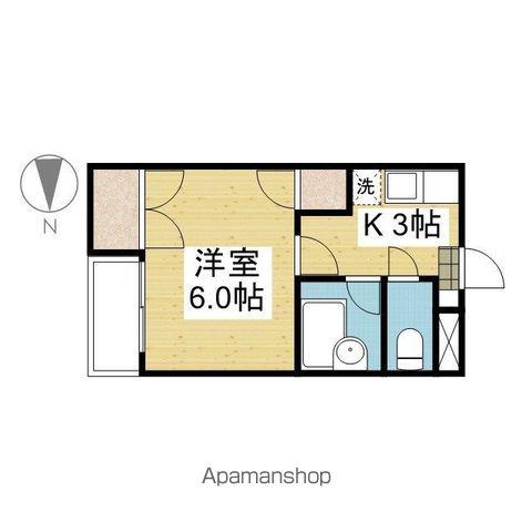 ジョイフル今市(1K/3階)の間取り写真