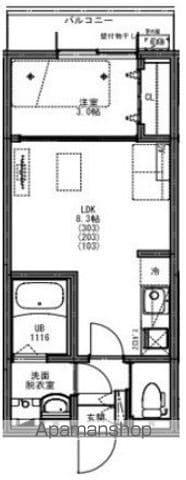 KEIAI RESIDENCE 五香Ⅱ(1LDK/2階)の間取り写真